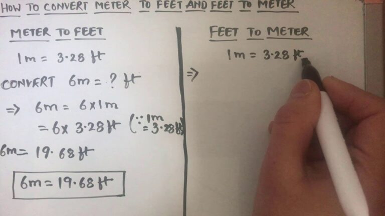 How Many Feet in 3.9 Meters? Conversion Guide and Formula
